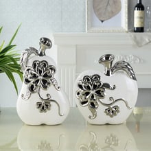 Modern Carving apple and pear ceramic crafts handicraft plant fruit ornament porcelain figurines Miniatures creative home decor 2024 - buy cheap