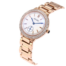 2018 Модные женские Часы GUOU Роскошные Blu-Ray стильные женские наручные часы с водными бриллиантами модные наручные часы подарок для девушки женские часы 2024 - купить недорого