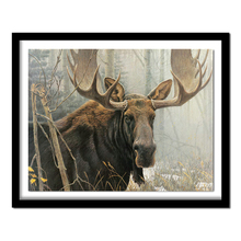 Full square diamond 5D DIY diamond embroidery bull moose diamond painting Cross Stitch Rhinestone  home decoration gift 2024 - compre barato