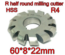 R4  60*8*22mm Inner hole HSS Convex Milling Cutters R half round milling cutter Free shipping 2024 - buy cheap