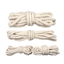 10 M/lot Beige Organic Cotton Rope 3 Ply Hand Woven Cotton Cords Suitable for  DIY Bags Cloth Home Decoration Crafts Accessories 2024 - buy cheap