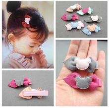 Free Shipping 2017 New 20pcs/lot Fashion Baby Children Bowknot Hair Clips Tiny Girls Hairclips Cartoon Kid's Hair Accessories 2024 - buy cheap