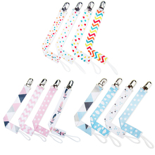 4 Pcs Baby Pacifier Clip Chain Ribbon Holder Pacifier Soother Clips Leash Belt Nipple Holder For Infant Feeding Clip Chains 2024 - buy cheap