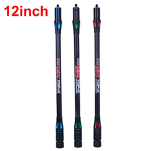 12 inch Archery Balance Rod Side Rod Compound Recurve Bow Stabilizer Bar Disconnect Damping Bow Adapter Carbon Dampener Weight 2024 - buy cheap