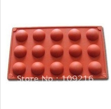 Green Good Quality 100% Food Grade Silicone Cake Mold/Chocolate Mold/Muffin Cupcake  Pan 15 Holes Roundness Mold 2024 - buy cheap