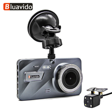 Bluavido 4 дюйма FHD 1080P Автомобильный видеорегистратор ADAS ночного видения IMX323 сенсор двойной объектив Авто видео регистратор мониторинг парковки 2024 - купить недорого