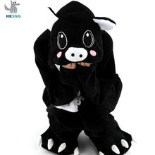 HKSNG-pijamas de franela de cerdo negro para adultos, Disfraces de Halloween para fiesta familiar, monos, el mejor regalo, Kigurumi 2024 - compra barato