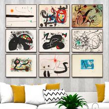 Home Decoration Art Wall Pictures Fro Living Room Poster Print Canvas Paintings Spanish Joan Miro Abstract 3 2024 - buy cheap