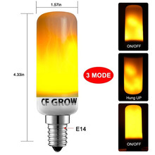 E26 E27 светодиодная лампа с эффектом пламени SMD2835 Мерцающая эмуляция 1 & 4 режима Светодиодная лампа с эффектом пламени E14 1200K ~ 1400K AC85V ~ 265V 2024 - купить недорого