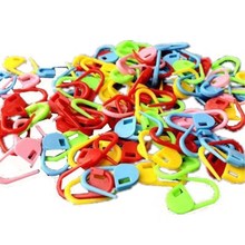 100Pcs Plastic Mix Color  Weaving Tool Accessories Small Pin Mark Buckle Knitting Needle Clip Craft Crochet Lock  AA7789-2 2024 - buy cheap