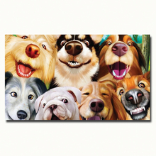 Animal, muitas pinturas de cães, pintura redonda completa de diamantes quadrados 5d, mosaico de diamantes bordados, imagens de strass de decoração para casa 2024 - compre barato