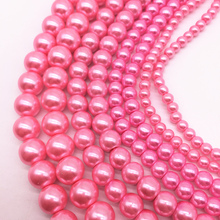Wholesale 4/6/8/10mm Round Ball Loose Glass Pearl Spacer Charm Beads DIY Jewelry Making #11 2024 - buy cheap
