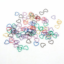 colorful stainless steel hear star style nose hoop ring body piercing jewelry nose studs mix color size lot set wholesale price 2024 - buy cheap