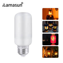 Led Flame Lamp Flame Effect Fire Light Bulbs E27 5W 220V 110V E26 E14 E12 B22 2835SMD Flickering Emulation 1300K 85-265V 3 Modes 2024 - buy cheap