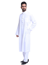 Gamis Muslim Men Moroccan Kaftan Men Muslim Dress 2 Pcs Abaya Formal Dress Pakistan Musulman Homme Jubah Caftan Islam Clothing 2024 - buy cheap