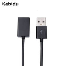 Kebidu USB 2,0 Удлинительный кабель 50 см 100 см для синхронизации данных и зарядки Шнур кабель для подключения к мобильный телефон компьютер портативных ПК 2024 - купить недорого