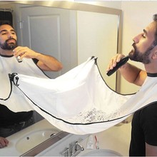 Pongee-delantal para el cuidado de la barba para hombre, paño de afeitado con babero, recortador de pelo Facial, capa de fregadero, paño Floral impermeable, envío directo 2024 - compra barato