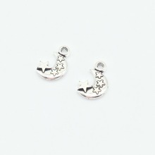 25 pcs Hot fashion cute moon charms tiny star Pendants fit DIY Handmade necklace earring bracelet Jewelry Making 2024 - buy cheap