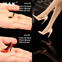 1/6 1/12 Scale FT015 Sexy Elegant OL High Heels Sandals Black/Pink/Red Colors Model for 12" Action Figures Body Accessories 2024 - buy cheap