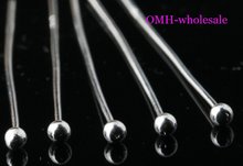 OMH wholesale 250pcs silver 30mm Jewelry accessories lead free,nickel free Finding metal silver Plated Ball pins DY69-30 2024 - buy cheap