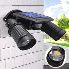 10W Solar Light COB led Bead Double Head Adjustable Lamp Security Lighting Spotlight For Outdoor Garden Yard Wall Waterproof 2024 - buy cheap