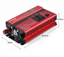 LED display 350W DC12V To AC220V Car Power Inverter with 4 USB output Ports 2024 - buy cheap