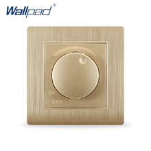 Hot Sale Dimmer For Lamp Wall Light Switch Wallpad Luxury Switch For Home 86*86mm Champagne Gold Color 2024 - buy cheap