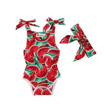 Sweet Baby Girl Romper Outfit Sunsuit Outfits Newborn Infant Watermelon Jumpsuit 2024 - buy cheap