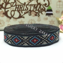 10yard 5/8'' 16mm Wide Dog Collar Woven Jacquard Ribbon European geometric series lace KT15072002 2024 - buy cheap