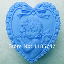 Gran molde 3D Baby Heart jabón de silicona moldes para decorar torta molde de silicona para chocolate moldes para jabón 2024 - compra barato