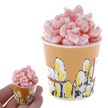 1/6 Dollhouse Miniature Popcorn Bucket a Bucket of Popcorn Toy for Pretend Play Kitchen Early Education Toy Baby Food Plastic 2024 - buy cheap