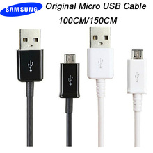 Оригинальный кабель Micro USB Samsung, кабель для быстрой зарядки и передачи данных для Samsung Galaxy note 4 5 S4 S6 S7 Edge A3 A5 A7 J3 j5 J7 xiaomi 2024 - купить недорого