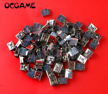 100 шт./лот Новый мини USB разъем/штекер/разъем зарядки порт для PS3 беспроводной контроллер micro usb разъем зарядный порт OCGAME 2024 - купить недорого