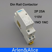 TOCT1 2P 25A 110V COIL 230V 50/60HZ Din rail Household ac Modular contactor 1NC 1NO 2024 - buy cheap
