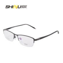 new arrival pure Titanium Men half rimless Optical Frames Eyeglasses Frames Business Glasses Fashion Myopia Frame with box 6152 2024 - buy cheap