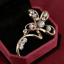 Zoshi broche grande de flor de cristal, broche de pinos e broches, joias de casamento, bijuteria, corpete, vestido, acessórios de casaco 2024 - compre barato