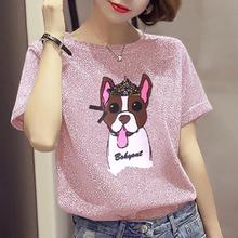 Zuolunouba Summer Fashion Casual Slim Women T Shirt Pzuolunouba Summerinting Multi-harajuku Short Sleeve O-neck Female Tees Tops 2024 - buy cheap