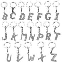 Fashion Crystal Rhinestones Alphabet Keyring 26 Letters Initial Key Ring Key Chains Unisex Keychain Bag Pendant Jewelry Ornament 2024 - купить недорого