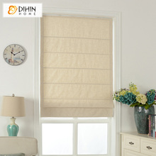 Included Curtains Modern Curtain Pure Beige Cotton/Linen Roman Curtain Blind Home Decor Window Drapes For Living Room 2024 - buy cheap