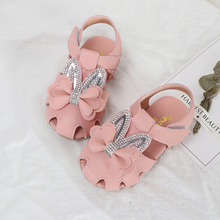 Children Girls Sandals Summer Kids Sneakers Shoes 1~3 Years Old Girls Baby Soft Bottom Toddler Shoes With Bow Sandals Fashion 2024 - buy cheap
