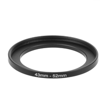 Переходное кольцо из алюминиевого сплава от 43 мм до 52 мм, фильтр для объектива, Аксессуары для инструментов для камеры 2024 - купить недорого