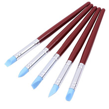 5Pcs Polymer Clay Tools Carving Craft Brush Pottery Tools Clay Sculpture Nail Art Tools Pottery Ceramics Tool Color Shapers 2024 - buy cheap