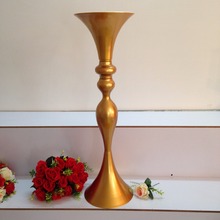 Wedding Centerpiece 86cm( 33.8") Gold Table centerpiece Wedding flower vase Wedding decoration 10pcs/lot 2024 - buy cheap