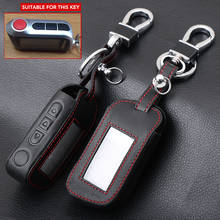 A93 Keychain Leather Cover Key Case Prefect For Starline A93 Two Way Car Alarm Remote Controller A63 LCD Transmitter 2024 - buy cheap