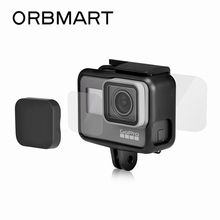 ORBMART Ultra-Clear Tempered Glass Lens Protector + Screen Protector + Hard Lens Cap Cover For GoPro Hero 5 6 7 Black Gopro5 2024 - buy cheap