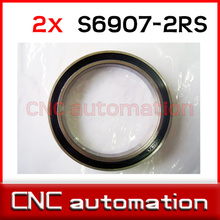 2pcs rubber sealed stainless steel radial shaft ball bearings S6907 61907 2RS 35*55*10mm 2024 - buy cheap