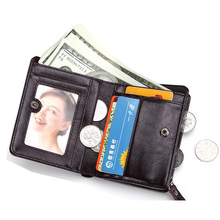Wholesale Brand Genuine Leather Men Wallet Fashion Short Men's Wallet Credit Card Holder For Men And Women Male Standard Purse 2024 - buy cheap