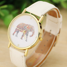 Lovesky new Fashion Women Watches Elephant Printing Pattern Weaved Leather Quartz Dial marble Watch wristwatch Wholesale &Ff 2024 - buy cheap