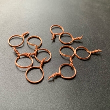 20pcs Handmade Ring for DIY Prodject Copper Wire 0.5mm Jewelry Components Cut Off Copper String Ring Diy Pendant Accessories 2024 - buy cheap