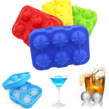 DIY Silicone Ice Cube Maker Sphere Round Ice Ball Mold Flexible Freeze Whiskey Ice Moldes De Silicona Tray Party Bar Dia 4.3CM 2024 - buy cheap